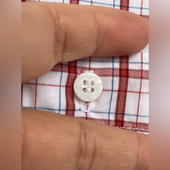 STATESIDE BUTTON DOWN PLAID DRESS  size medium - Picture 4 of 11